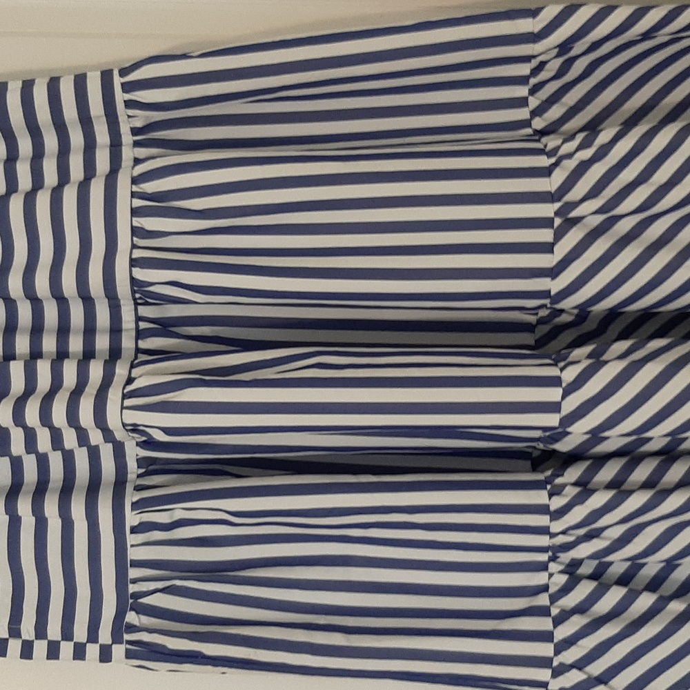 Blue and white tiered maxi skirt Size S - Picture 4 of 8